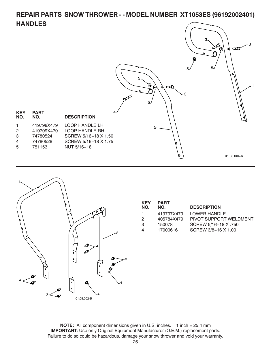 Poulan 96192002401 User Manual | Page 26 / 40