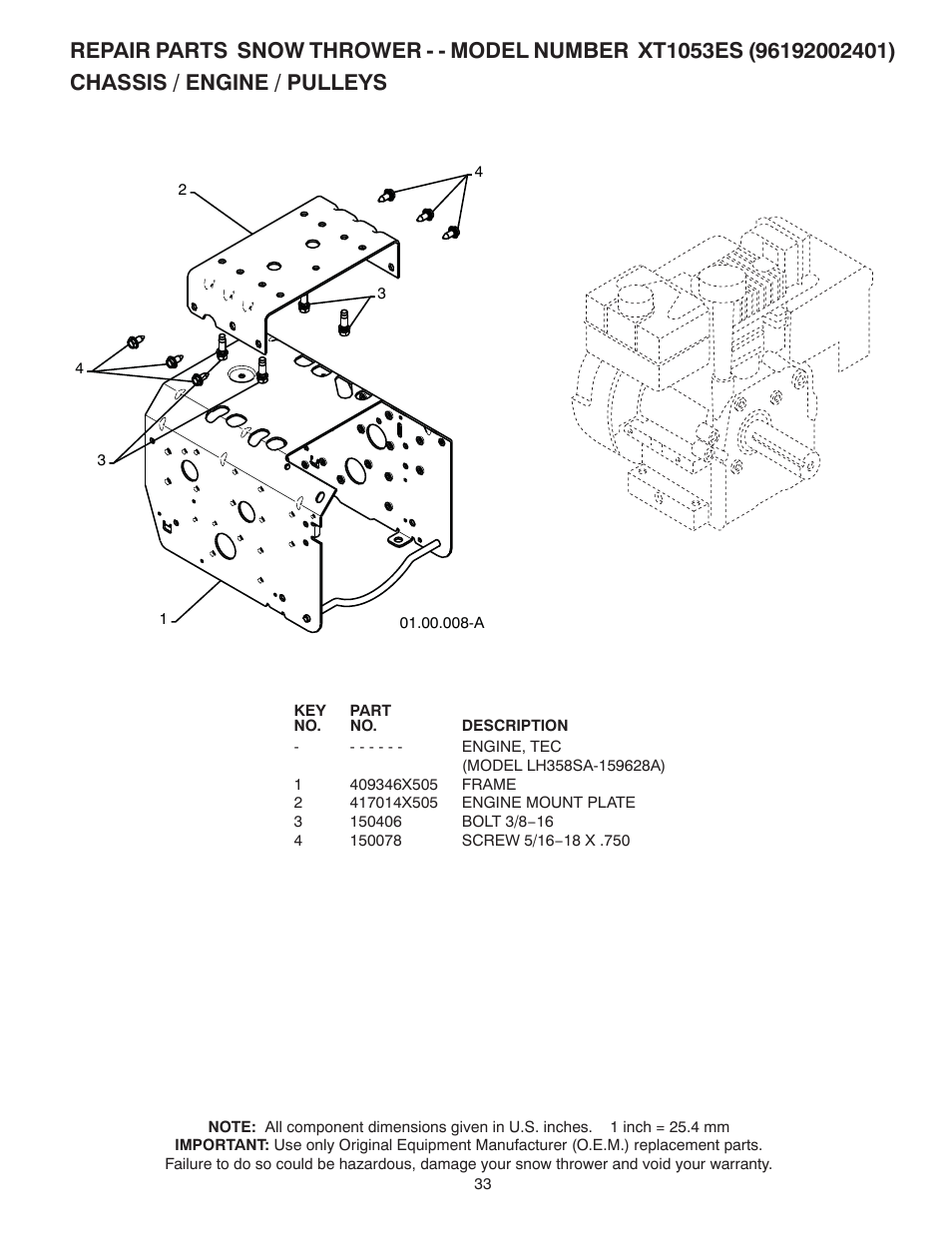 Poulan 96192002401 User Manual | Page 33 / 40