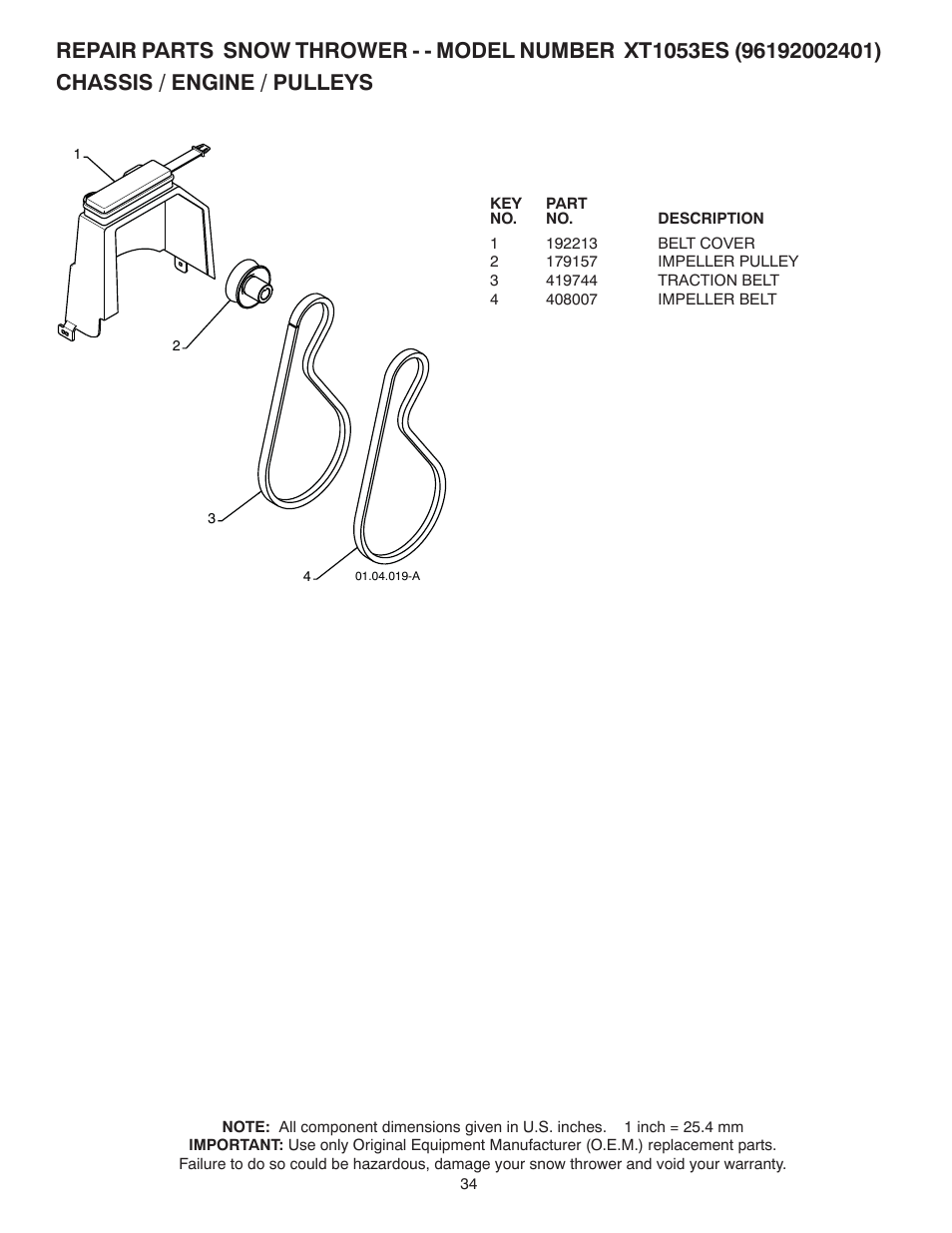 Poulan 96192002401 User Manual | Page 34 / 40