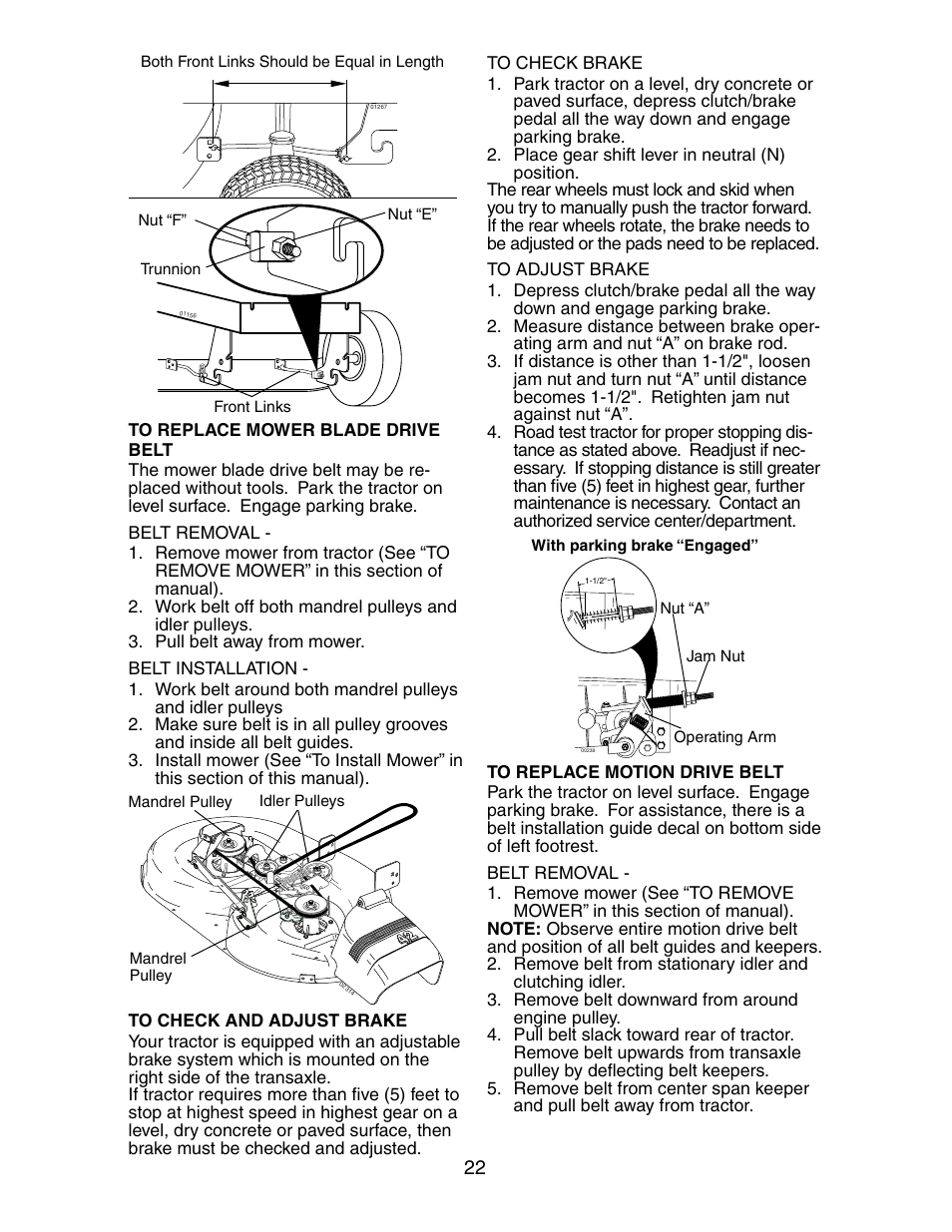 Poulan 191606 User Manual | Page 22 / 29