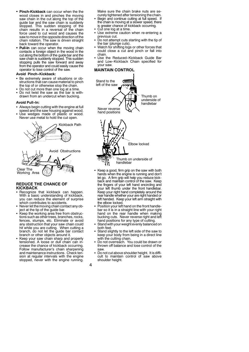 Poulan 545186803 User Manual | Page 4 / 20