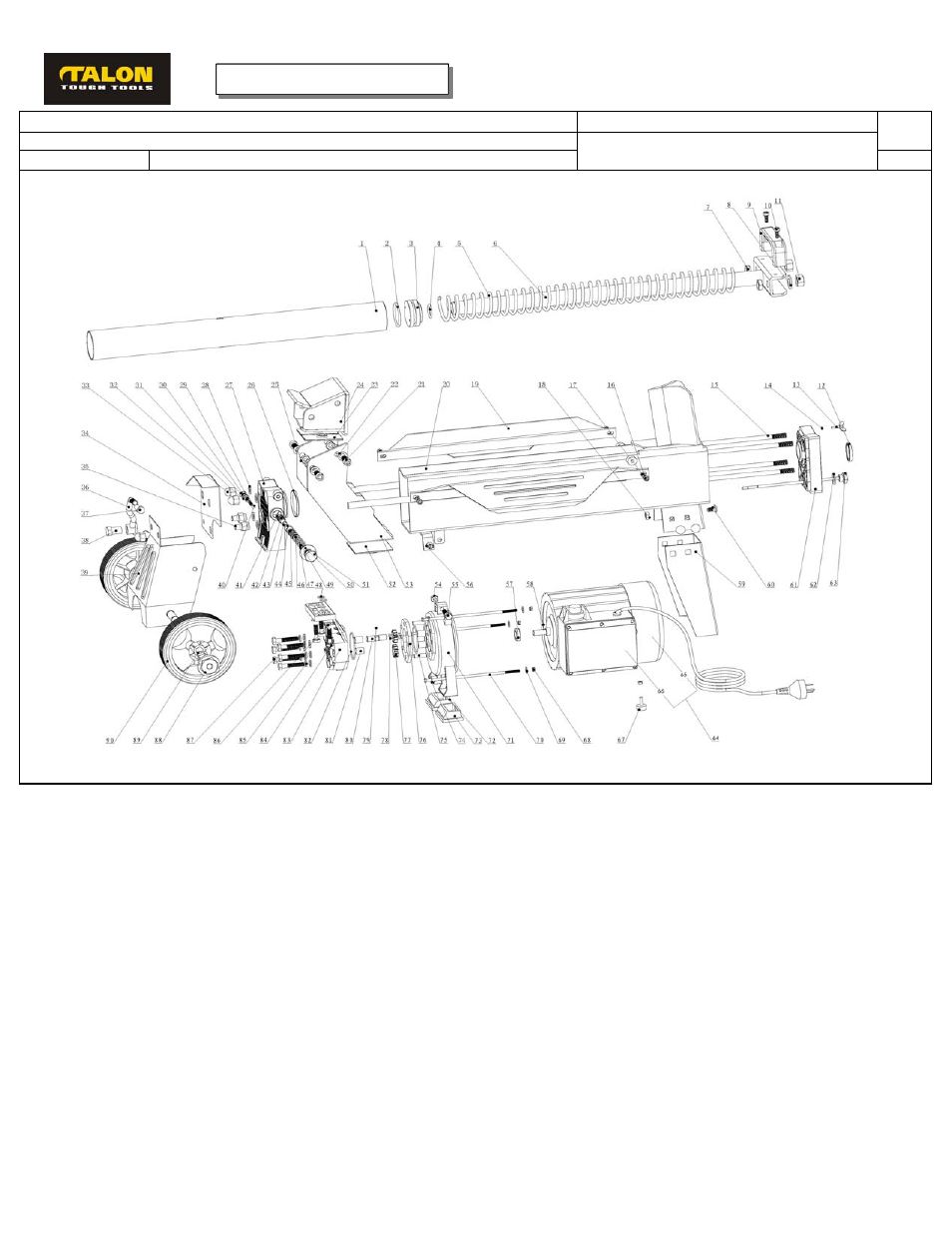 Poulan Talon FB4052 User Manual | 4 pages