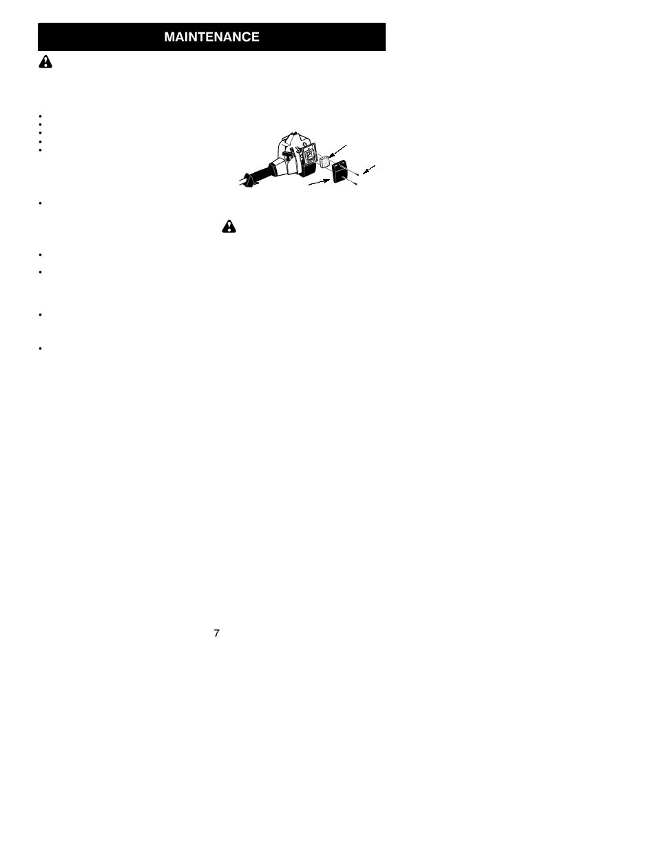 Maintenance | Poulan FX25 LE User Manual | Page 7 / 11