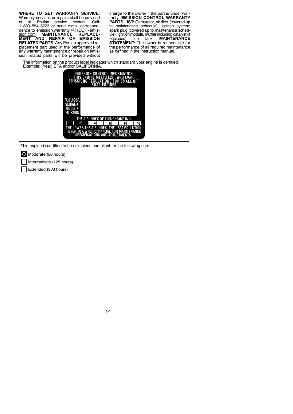Poulan 545186897 User Manual | Page 14 / 14