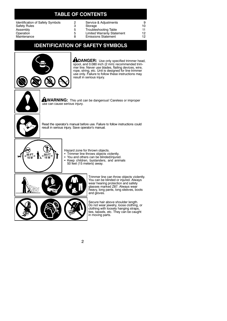 Poulan 545186897 User Manual | Page 2 / 14