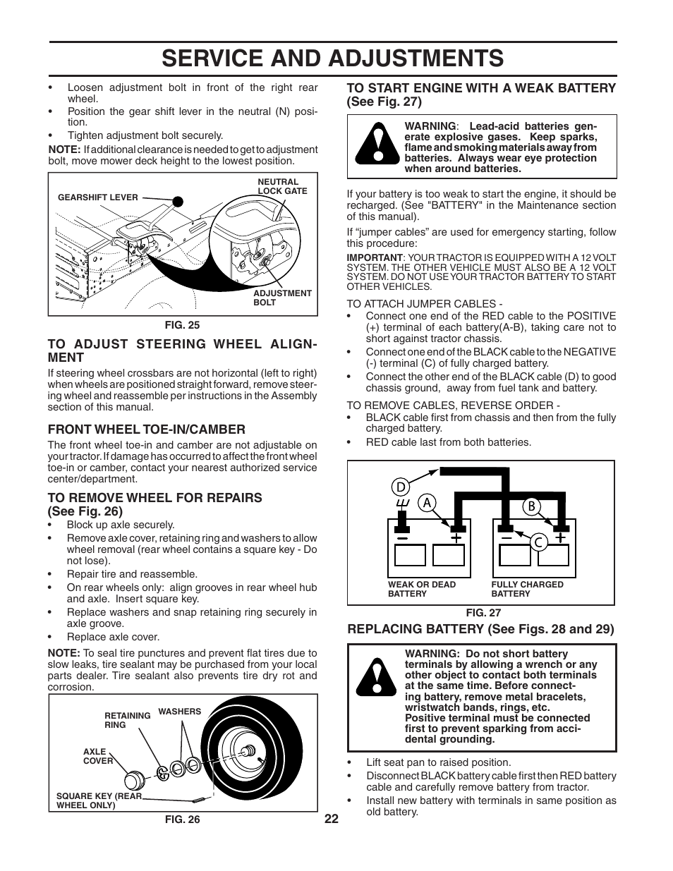 Service and adjustments | Poulan 188737 User Manual | Page 22 / 48