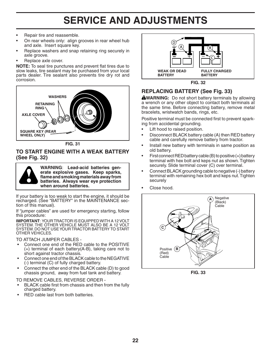 Service and adjustments | Poulan 402557 User Manual | Page 22 / 30