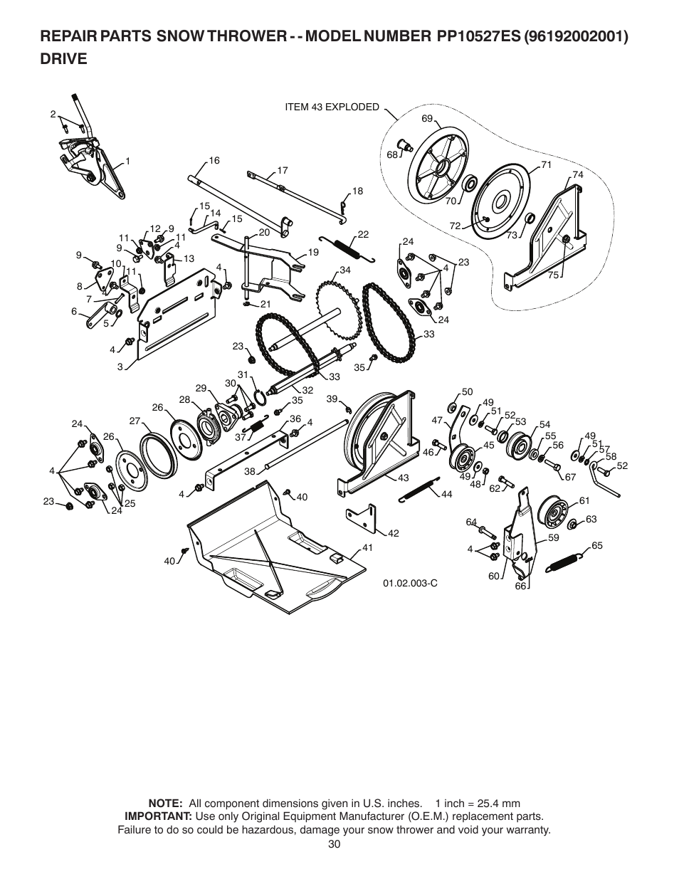 Poulan 421281 User Manual | Page 30 / 40