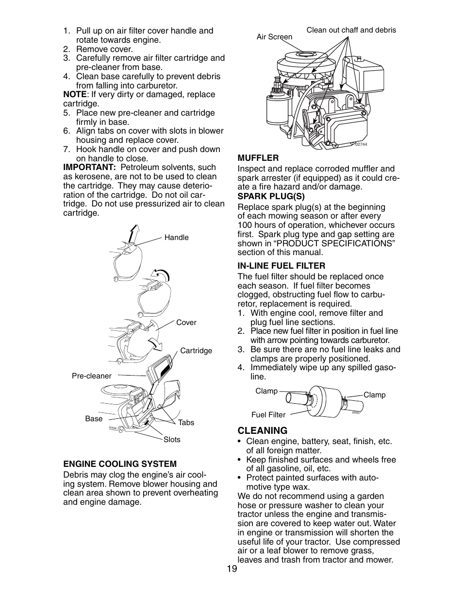 Poulan 271190 User Manual | Page 19 / 48