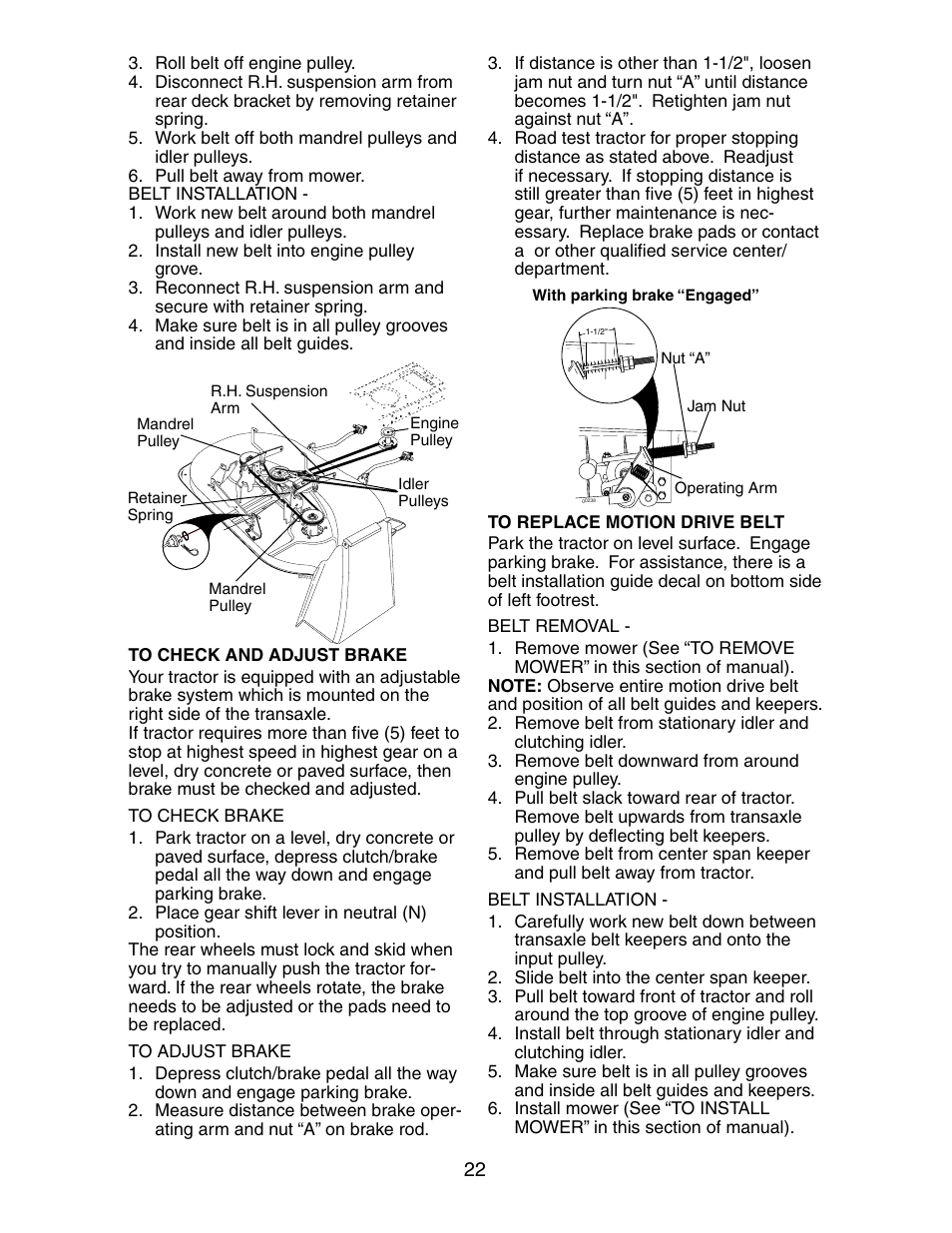 Poulan 271190 User Manual | Page 22 / 48
