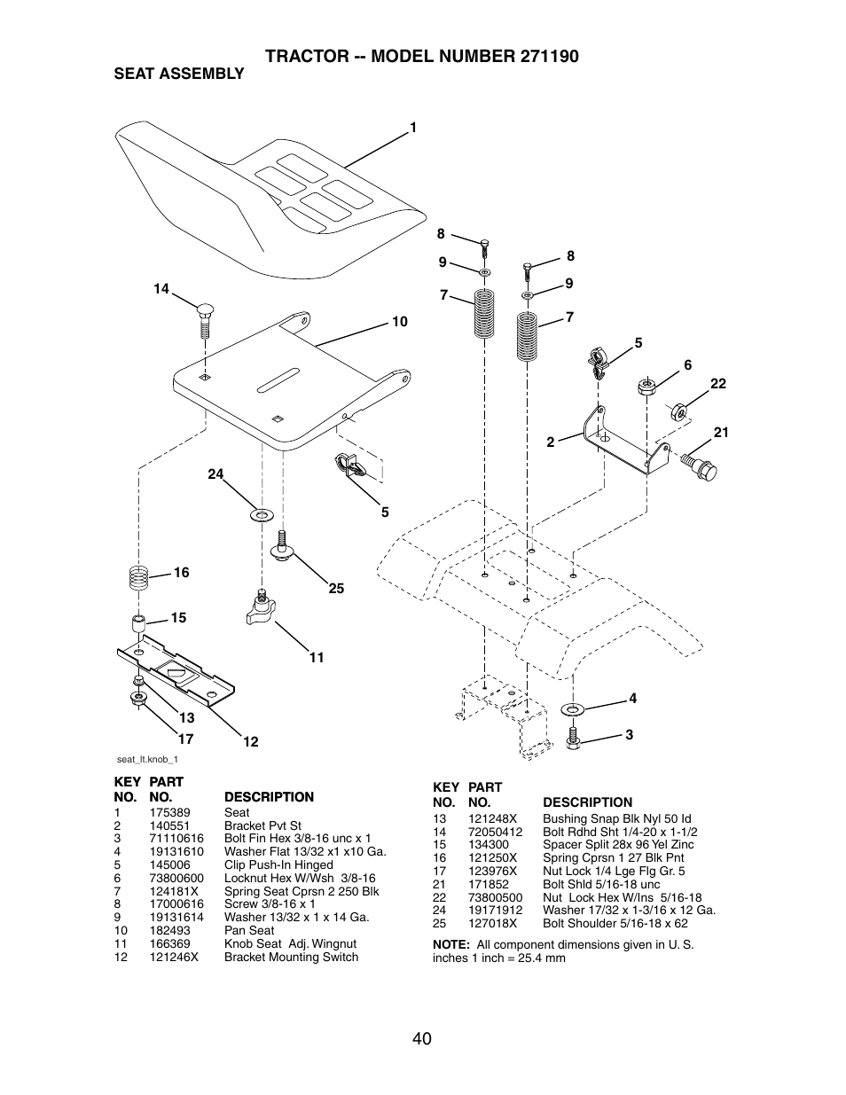 Poulan 271190 User Manual | Page 40 / 48