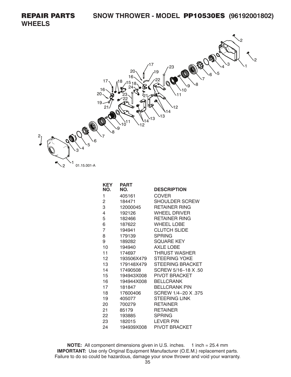 Poulan 421064 User Manual | Page 35 / 40