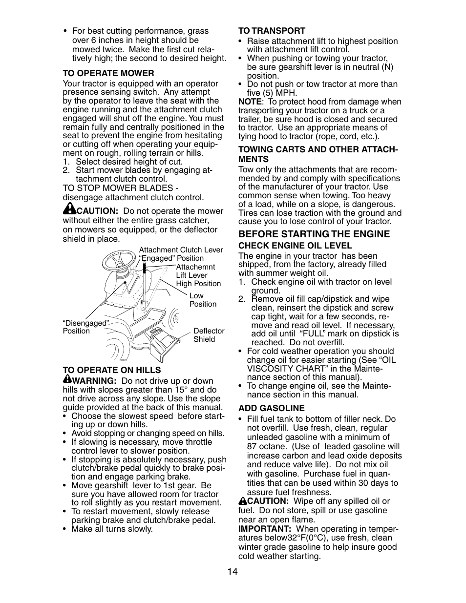 Poulan 191603 User Manual | Page 14 / 29