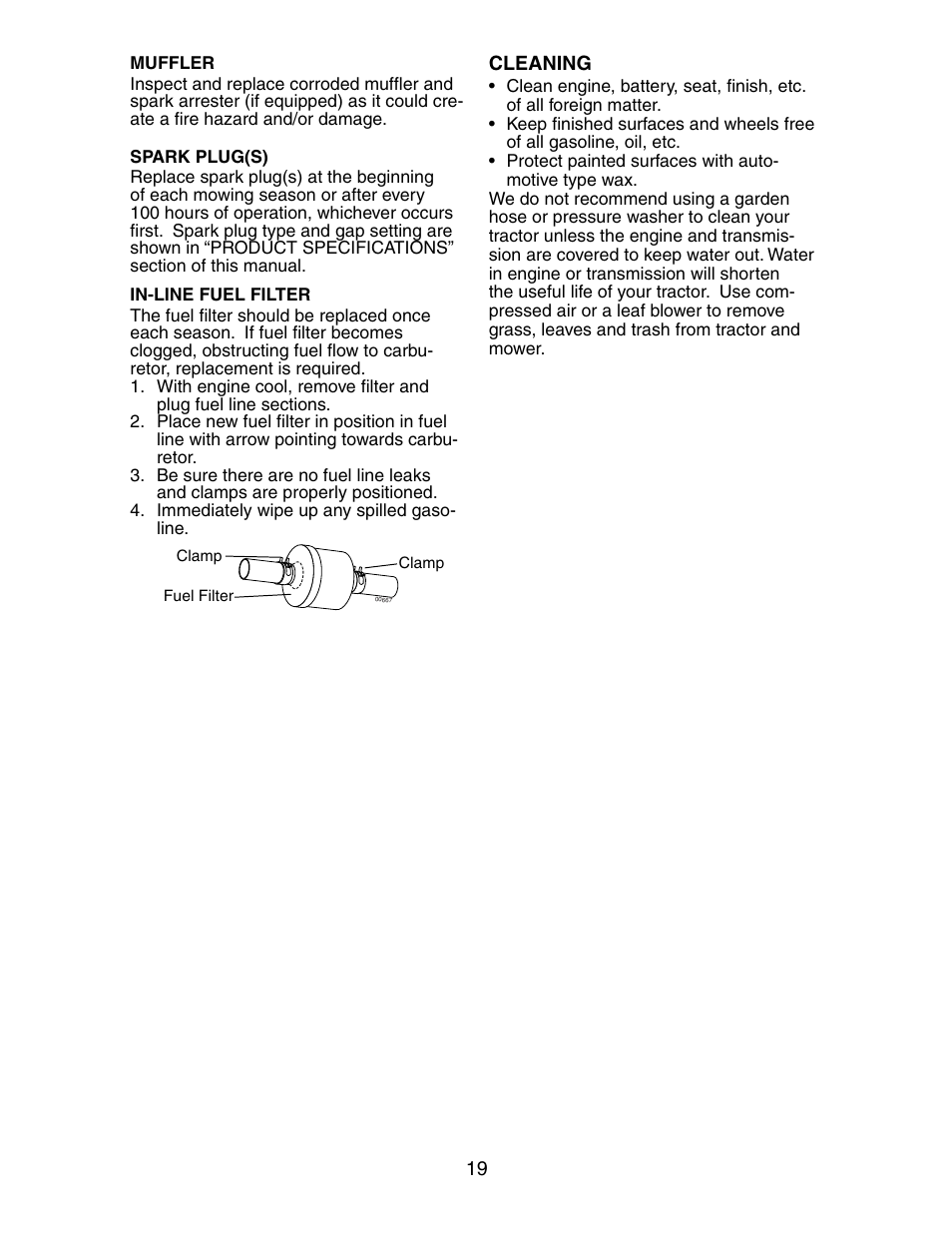 Poulan 191603 User Manual | Page 19 / 29