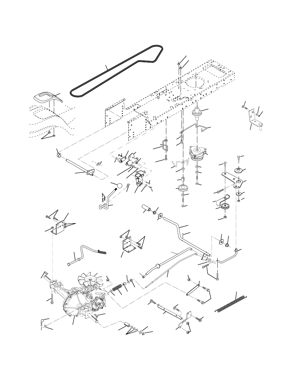 Repair parts, Tractor - model number dpr22h46sta, Drive | Poulan 176975 User Manual | Page 36 / 48