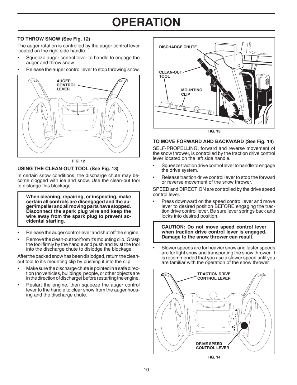 Operation | Poulan 96194000503 User Manual | Page 10 / 56