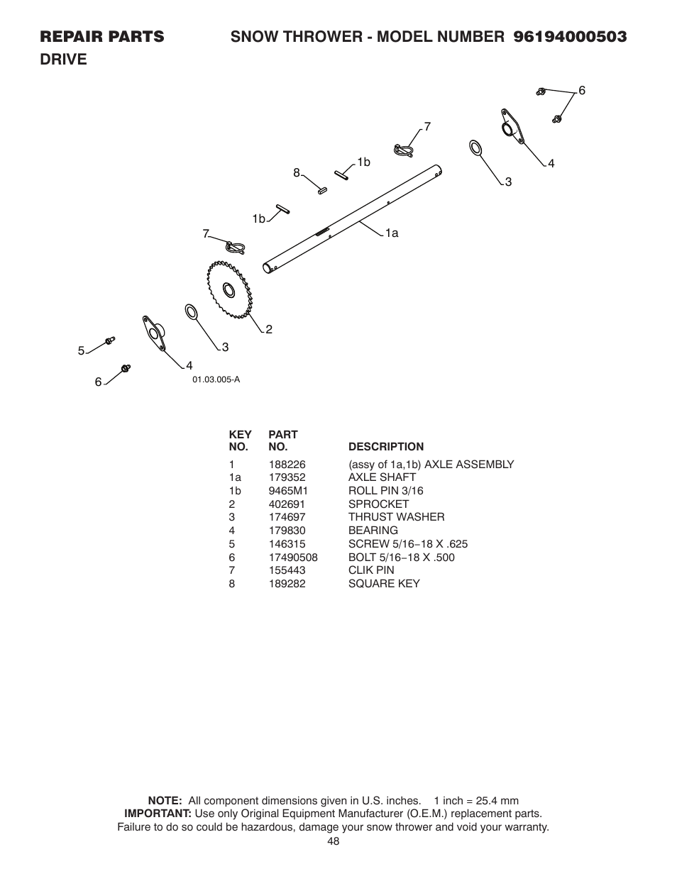 Poulan 96194000503 User Manual | Page 48 / 56