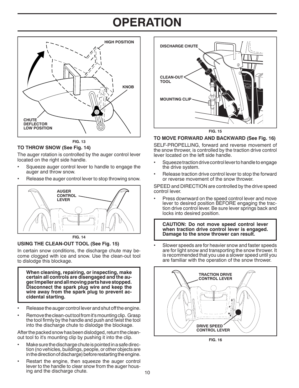 Operation | Poulan 416829 User Manual | Page 10 / 32