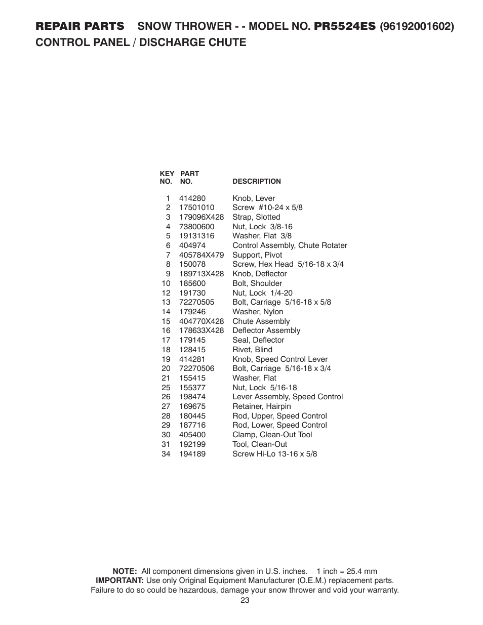 Poulan 416829 User Manual | Page 23 / 32