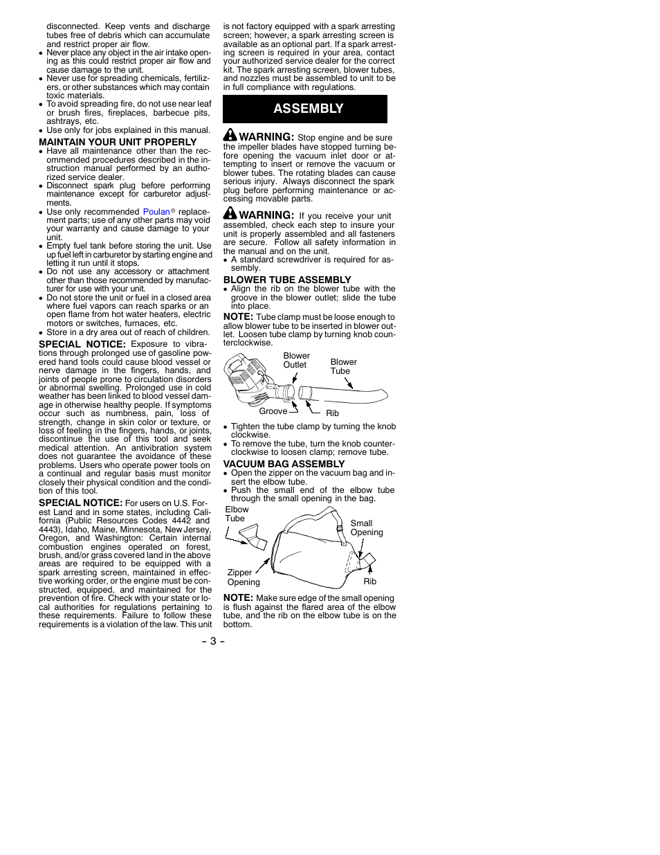 Assembly | Poulan WT200 User Manual | Page 3 / 9