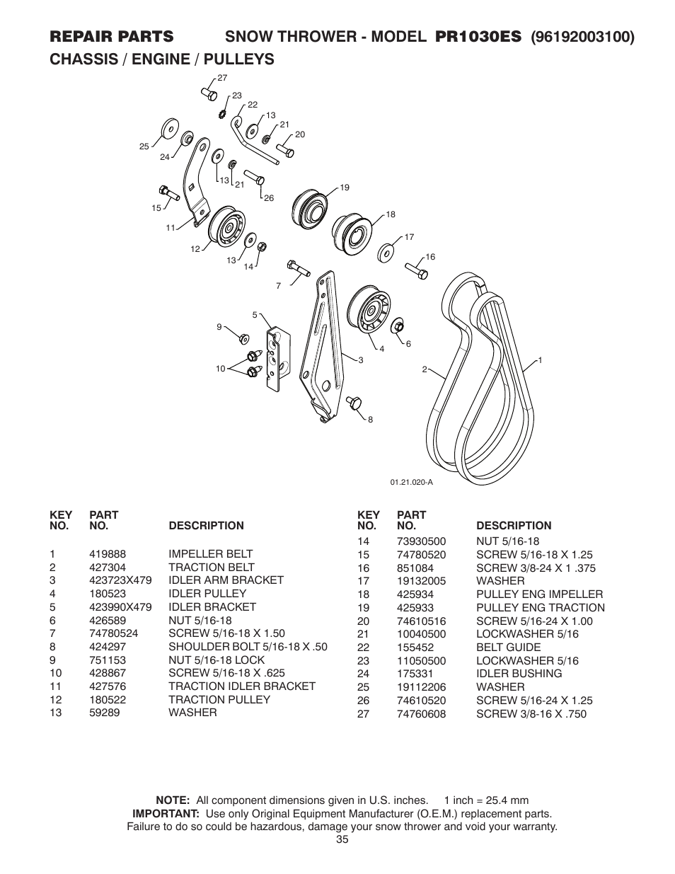 Poulan 428556 User Manual | Page 35 / 40