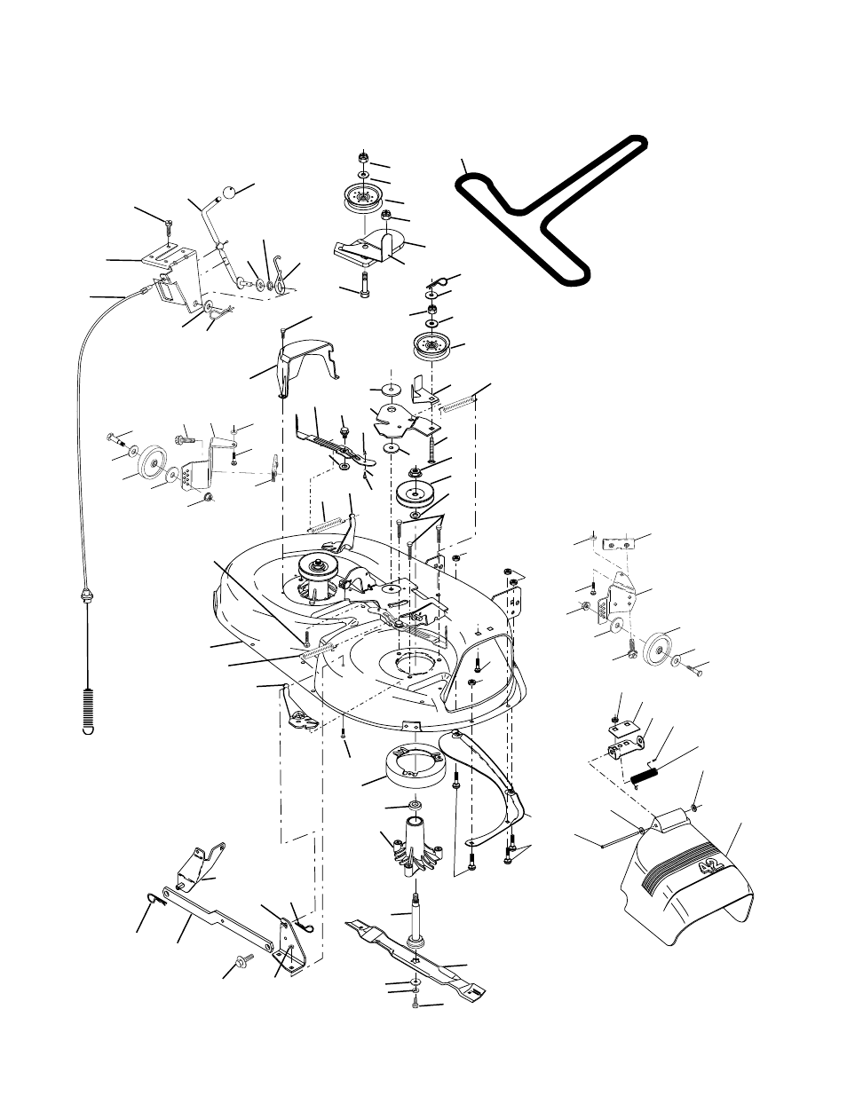 Repair parts, Mower deck | Poulan 176085 User Manual | Page 42 / 48