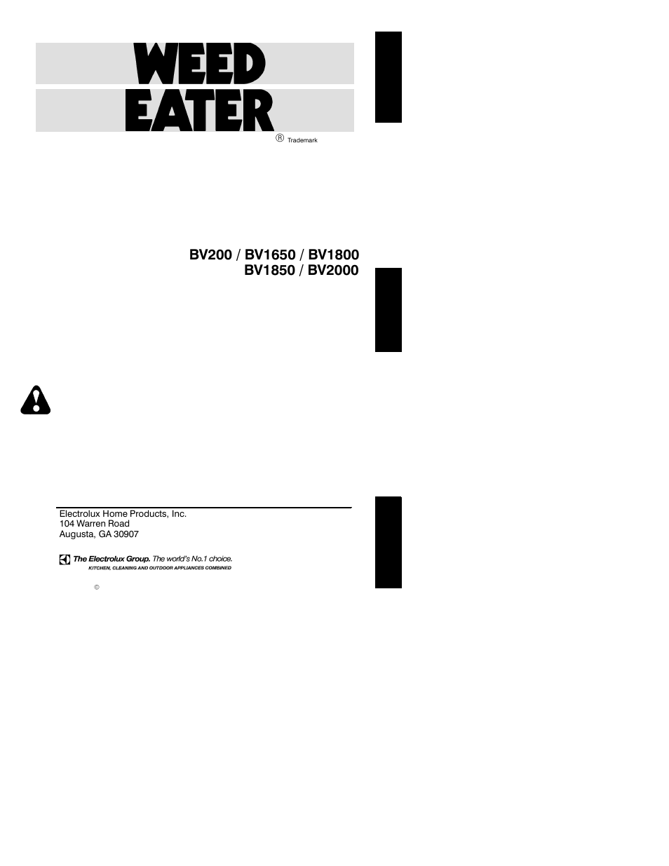 Poulan BV1650  EN User Manual | 11 pages