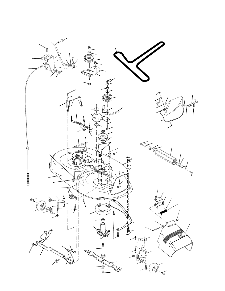 Repair parts, Tractor - - model number prk17g42sta, Mower deck | Poulan 177545 User Manual | Page 40 / 48