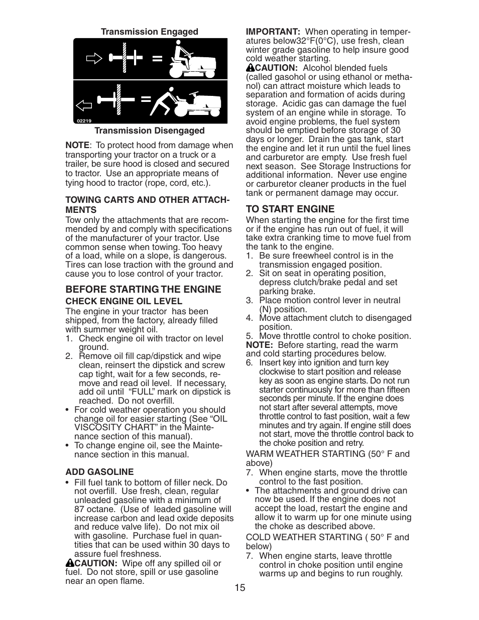 Poulan 193282 User Manual | Page 15 / 29