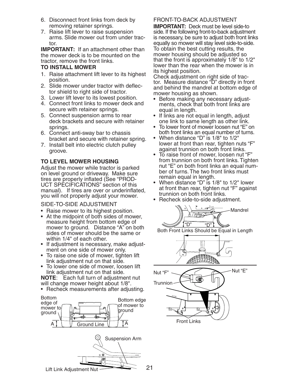 Poulan 193282 User Manual | Page 21 / 29