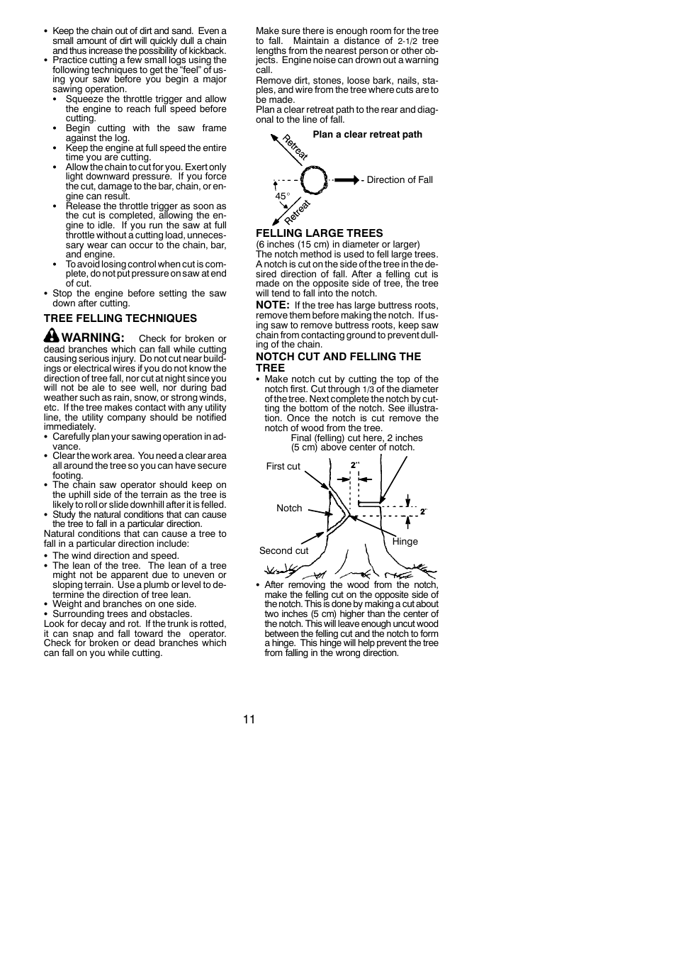 Warning | Poulan 530164603 User Manual | Page 11 / 18