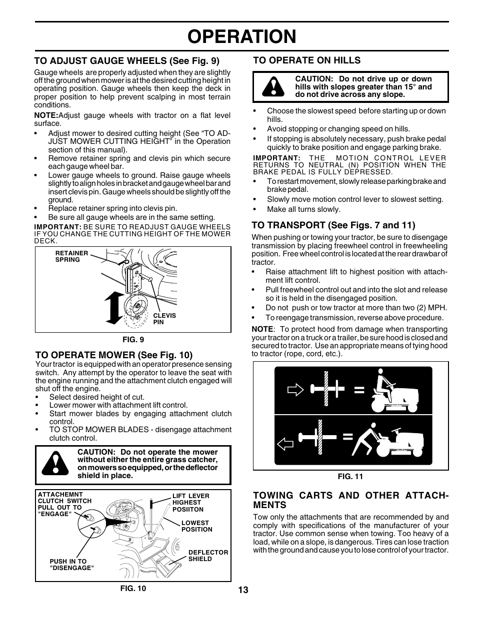 Operation | Poulan 177925 User Manual | Page 13 / 52