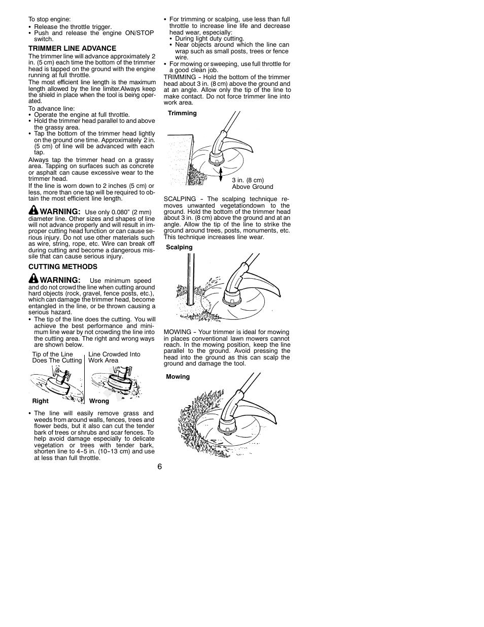 Poulan 25 HO SST User Manual | Page 6 / 11