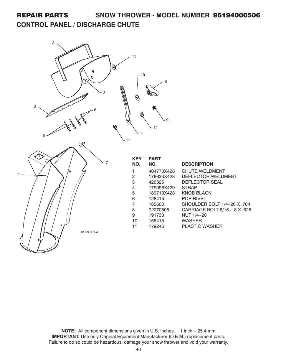 Poulan 96194000506 User Manual | Page 40 / 56