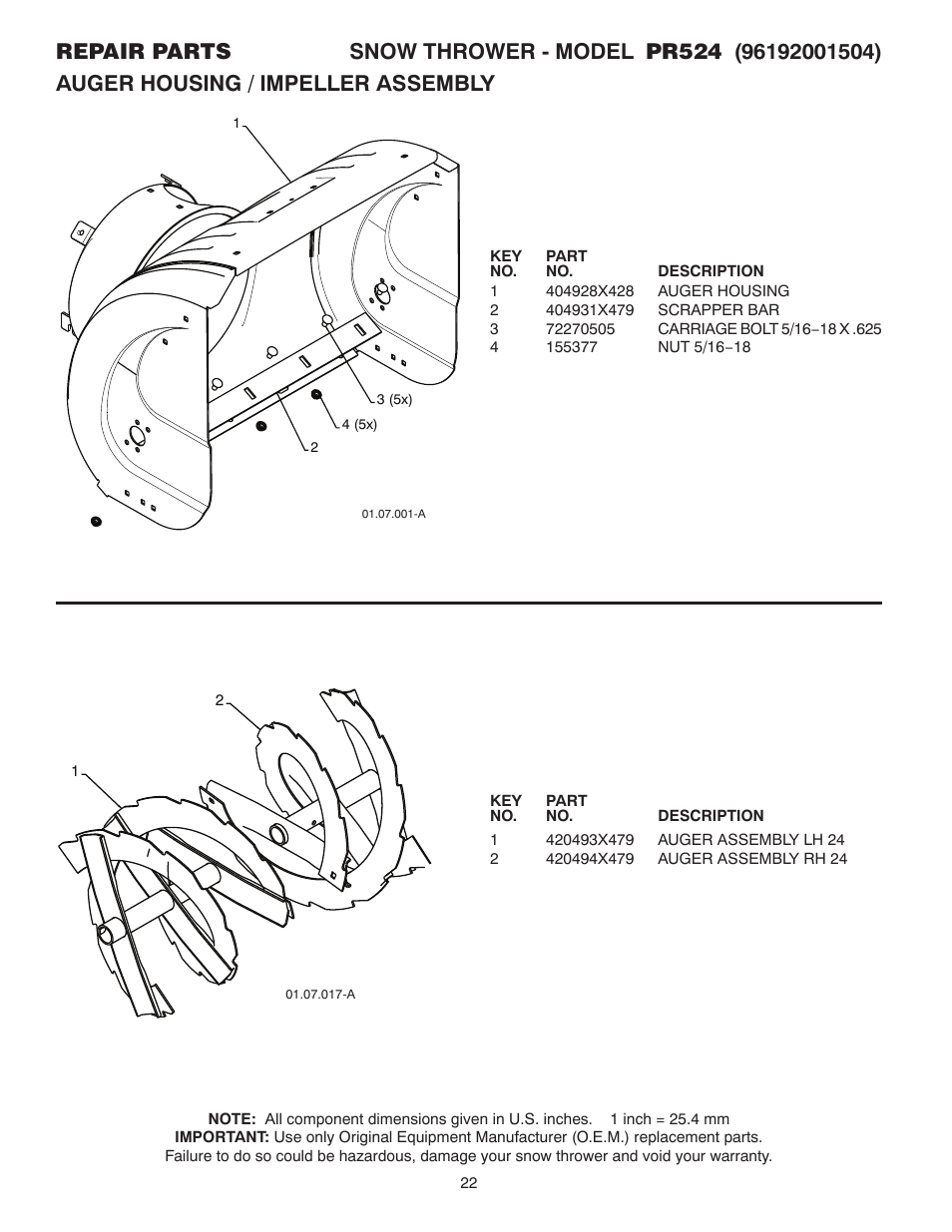 Poulan 421892 User Manual | Page 22 / 36