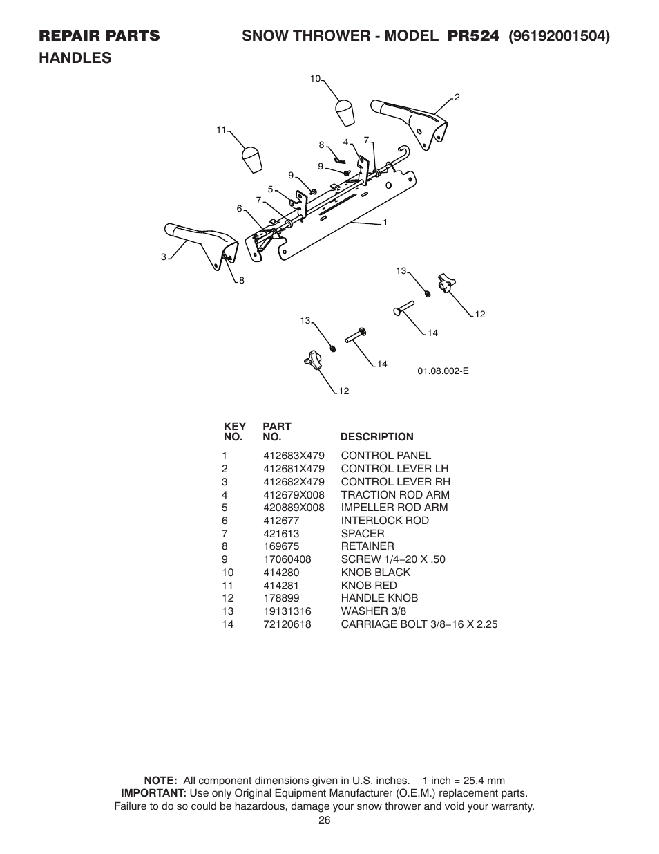 Poulan 421892 User Manual | Page 26 / 36