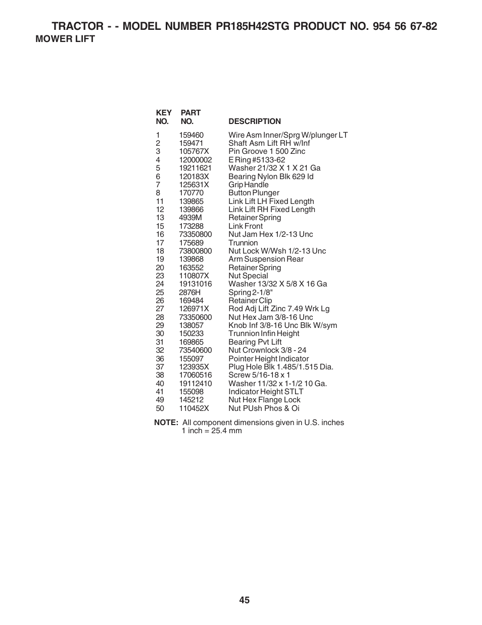 Poulan 183113 User Manual | Page 45 / 48