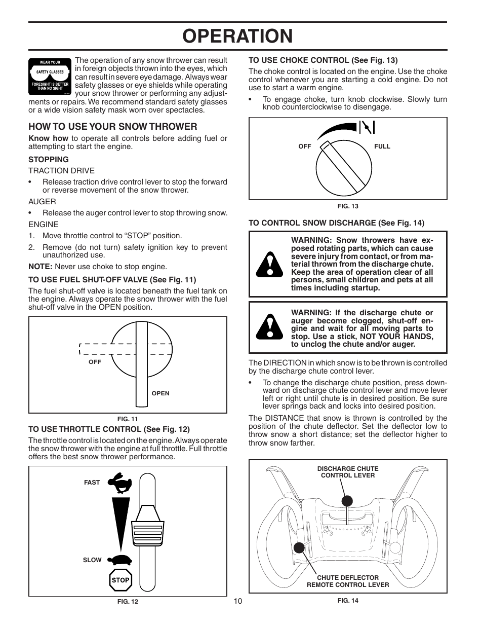 Operation, How to use your snow thrower | Poulan 187883 User Manual | Page 10 / 20