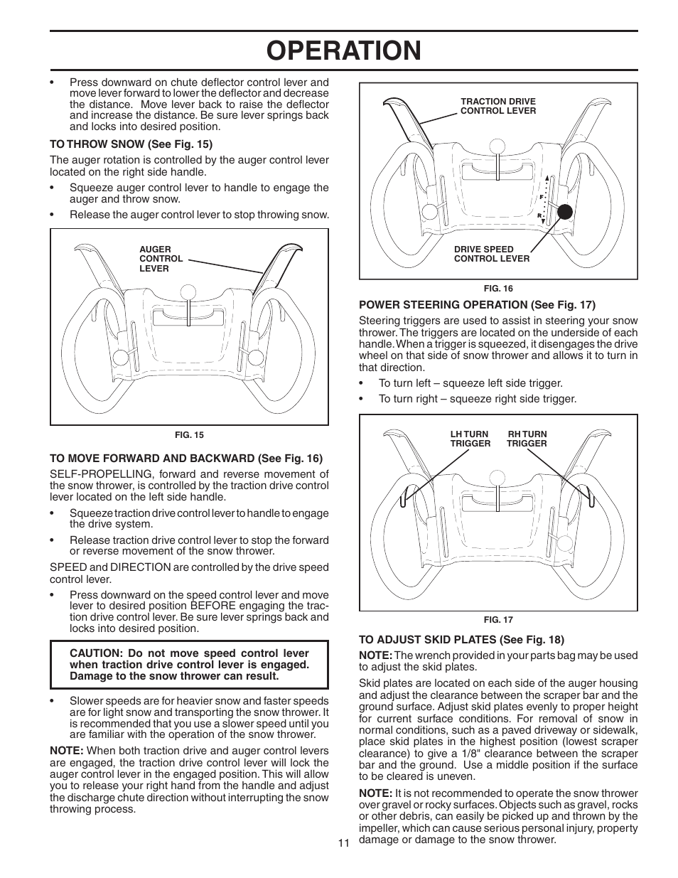 Operation | Poulan 187883 User Manual | Page 11 / 20