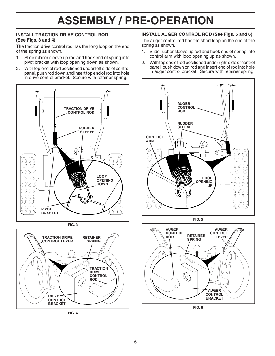 Assembly / pre-operation | Poulan 187883 User Manual | Page 6 / 20