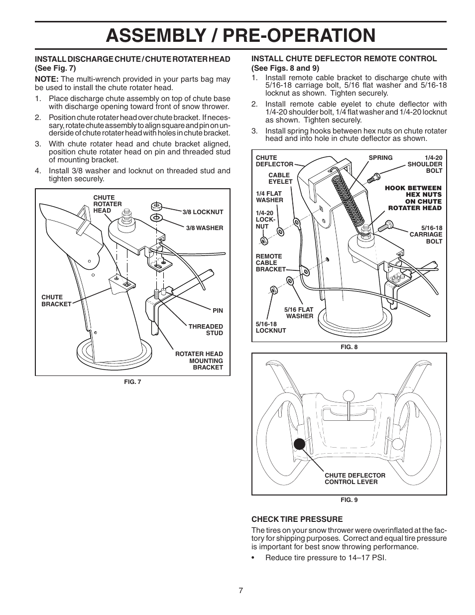 Assembly / pre-operation | Poulan 187883 User Manual | Page 7 / 20