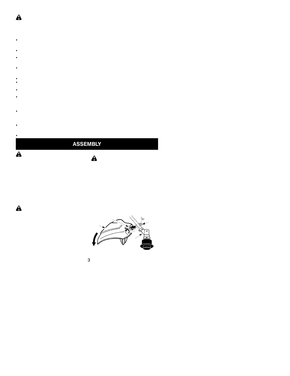 Assembly | Poulan 530164435 User Manual | Page 3 / 12