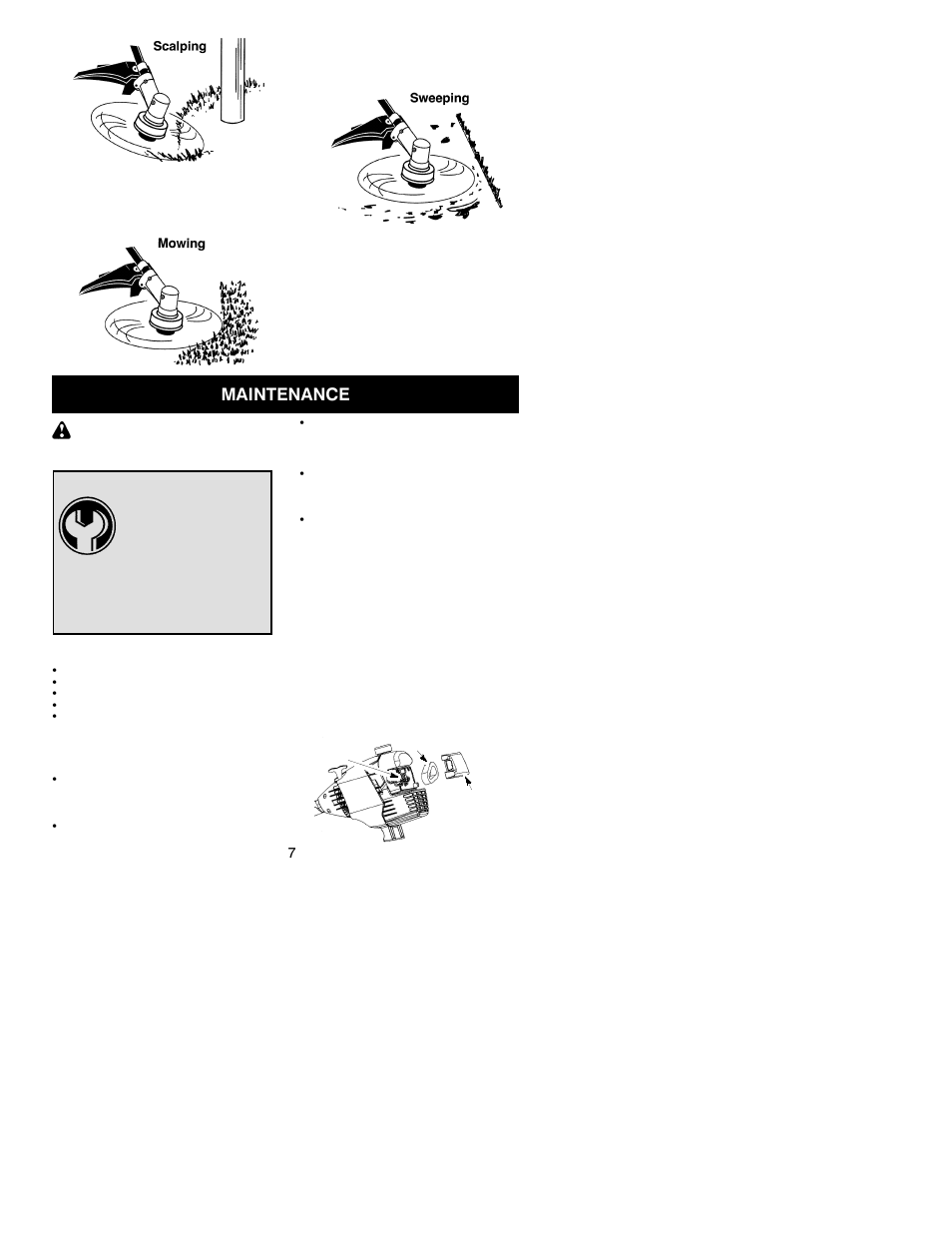 Maintenance | Poulan 530164435 User Manual | Page 7 / 12