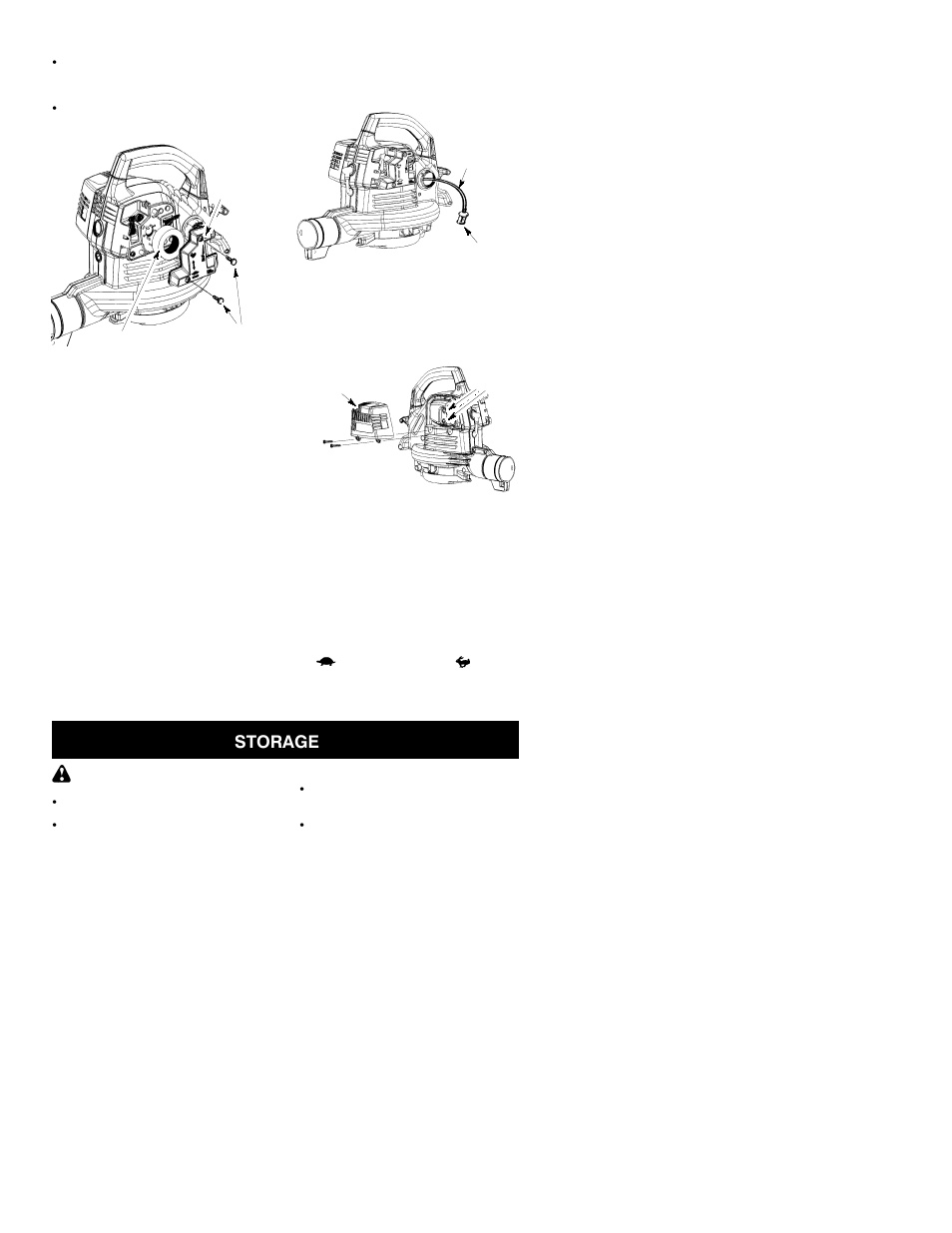 Storage | Poulan SM400 User Manual | Page 8 / 11