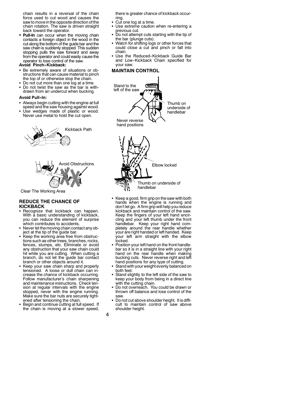 Poulan Pro PP3816AV User Manual | Page 4 / 19