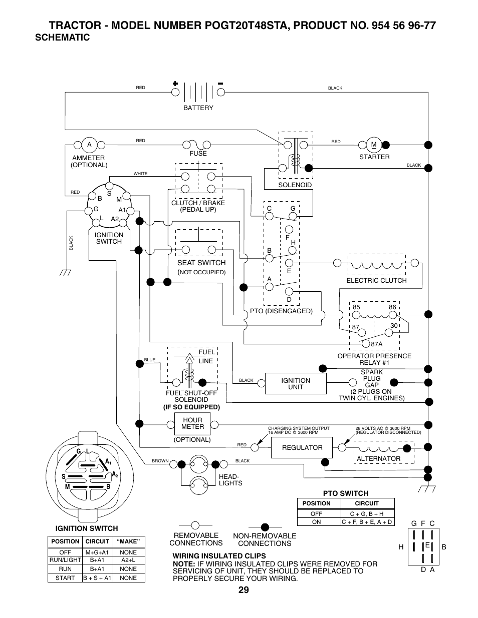 Schematic | Poulan 184433 User Manual | Page 29 / 48