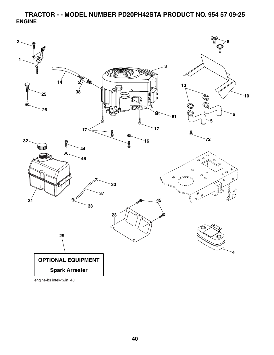 Poulan 186996 User Manual | Page 40 / 48