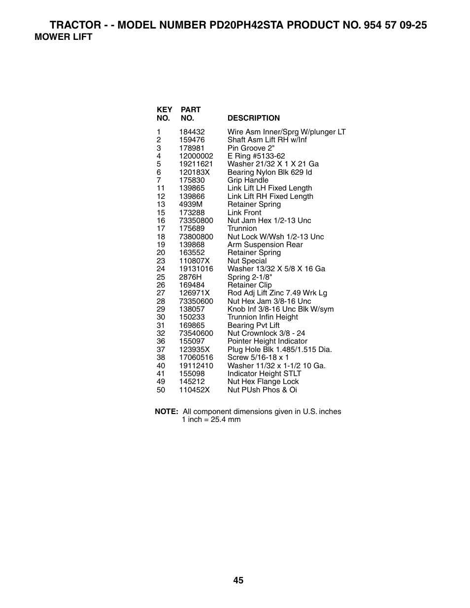 Poulan 186996 User Manual | Page 45 / 48