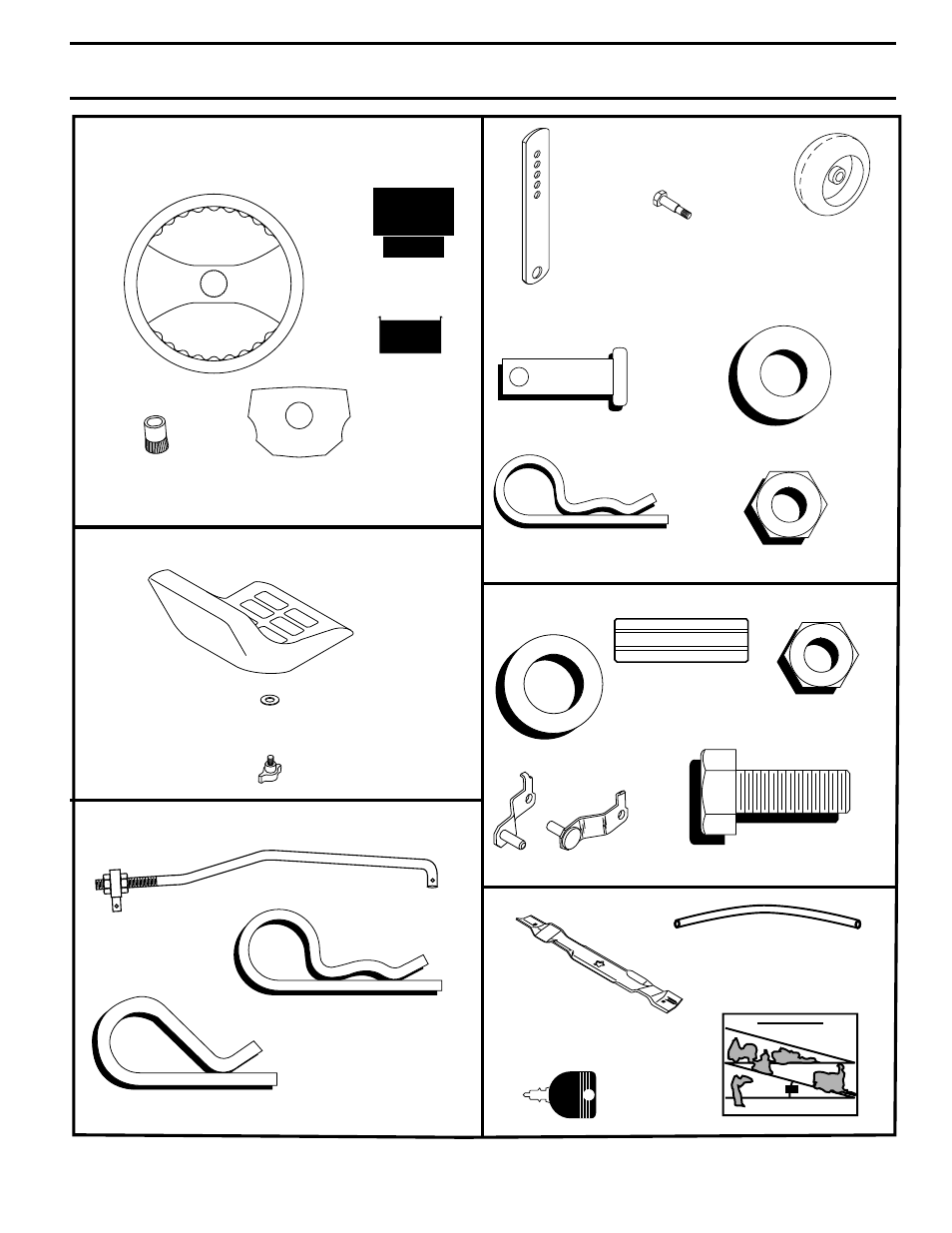 Unassembled parts | Poulan 178249 User Manual | Page 5 / 48