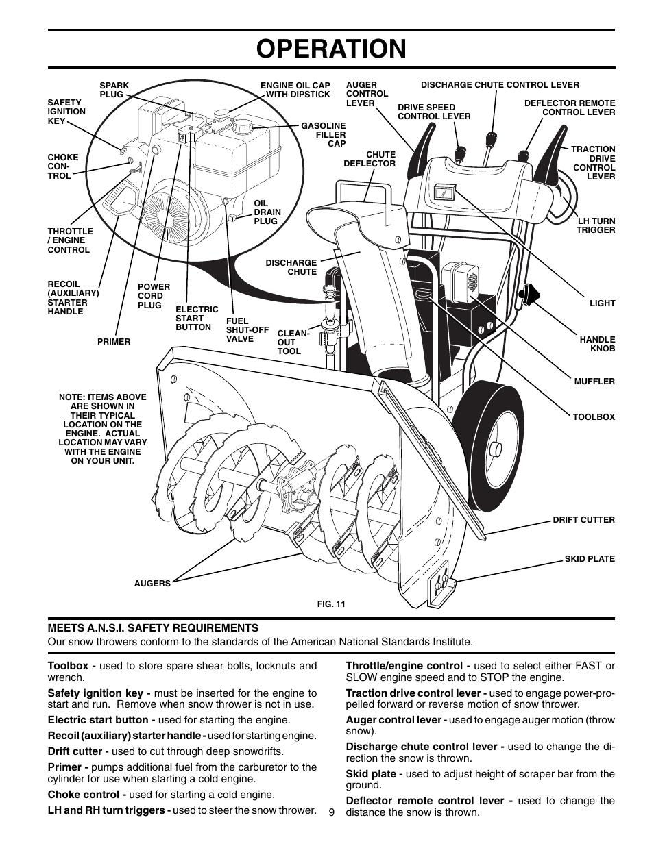 Operation | Poulan 199338 User Manual | Page 9 / 20